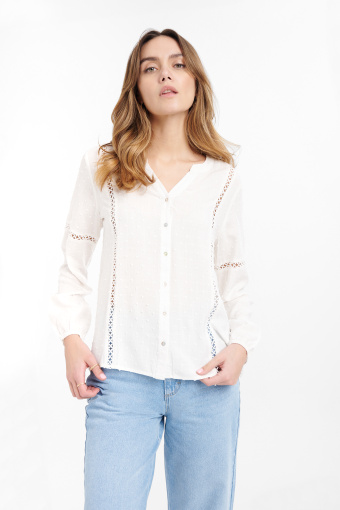 Wiskozowa, biała bluzka