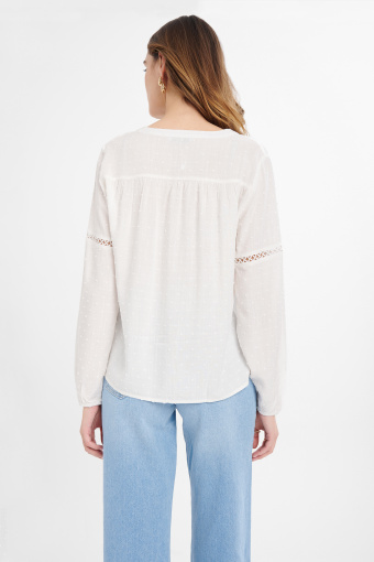 Wiskozowa, biała bluzka