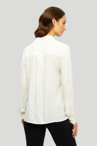 Wiskozowa, luźna koszula, biała Wiskozowa, luźna koszula, biała