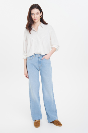 Klasyczna biała koszula z wiskozy