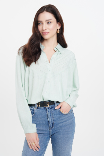 Stylowa koszula w miętowym kolorze