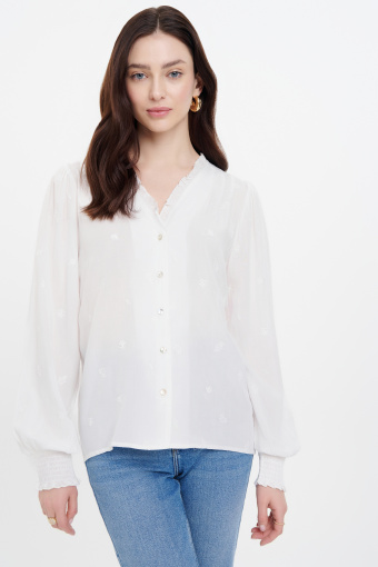 Biała wiskozowa bluzka