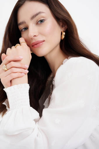 Biała wiskozowa bluzka