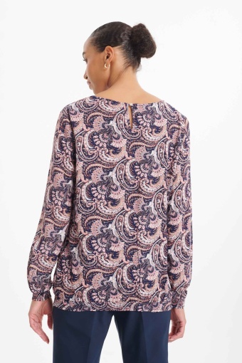Bluzka z nadrukiem typu paisley