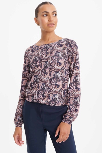 Bluzka z nadrukiem typu paisley