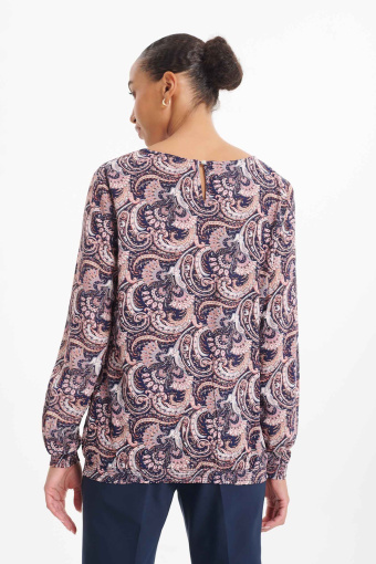 Bluzka z nadrukiem typu paisley