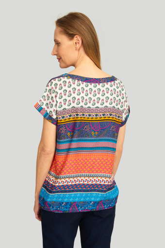 Wiskozowa bluzka z nadrukiem