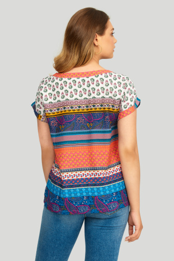 Wiskozowa bluzka z nadrukiem