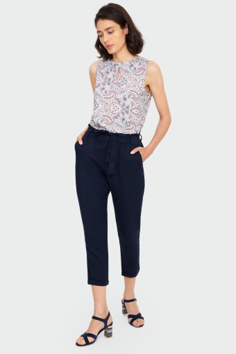 Wiskozowa bluzka z nadrukiem Wiskozowa bluzka z nadrukiem