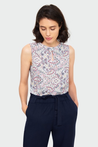 Wiskozowa bluzka z nadrukiem Wiskozowa bluzka z nadrukiem