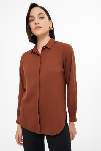 Klasyczna brązowa koszula Klasyczna brązowa koszula