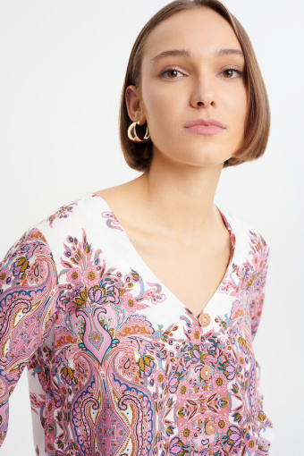 Wiskozowa bluzka w paisley Wiskozowa bluzka w paisley