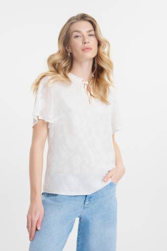 Romantyczna biała bluzka