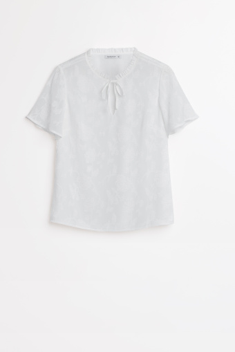 Romantyczna biała bluzka