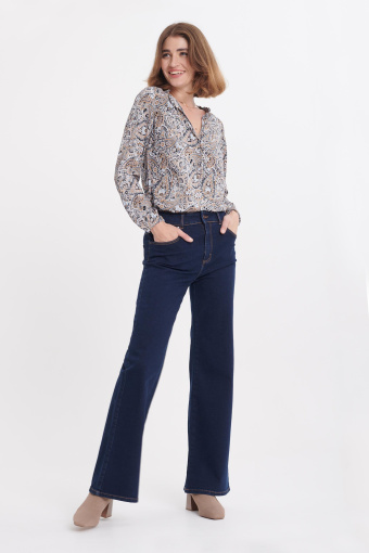 Printowana bluzka z riuszką