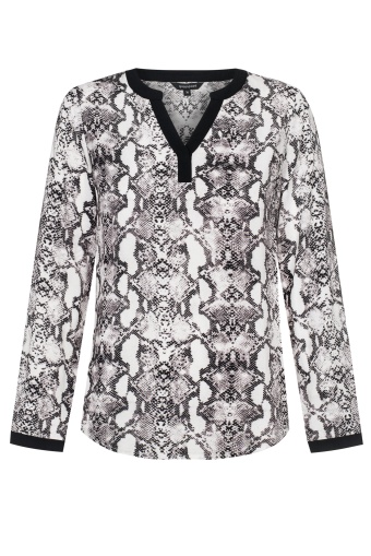 Wiskozowa bluzka z motywem zwierzęcym