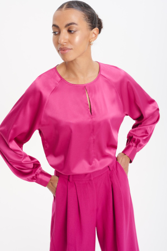 Bluzka z balonowymi rękawami