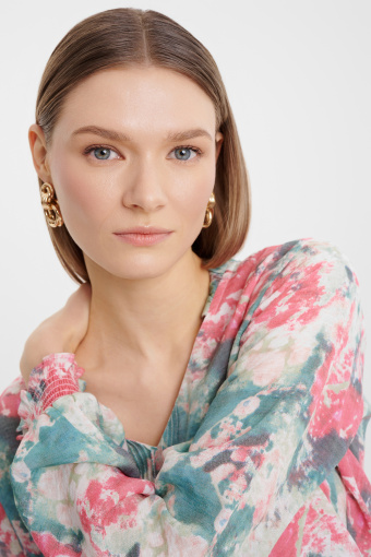 Kolorowa bluzka z wiskozy Kolorowa bluzka z wiskozy