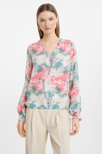 Kolorowa bluzka z wiskozy Kolorowa bluzka z wiskozy