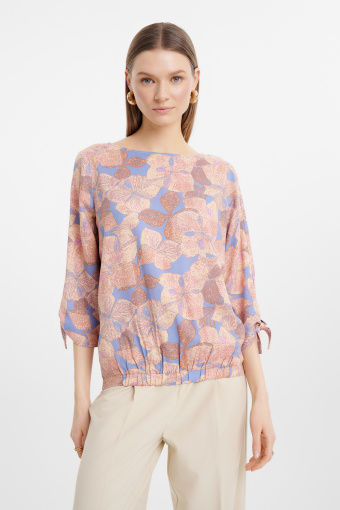 Wiskozowa bluzka w pastelowe kwiaty Wiskozowa bluzka w pastelowe kwiaty