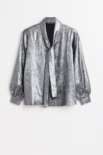 Bluzka z błyszczącego materiału
