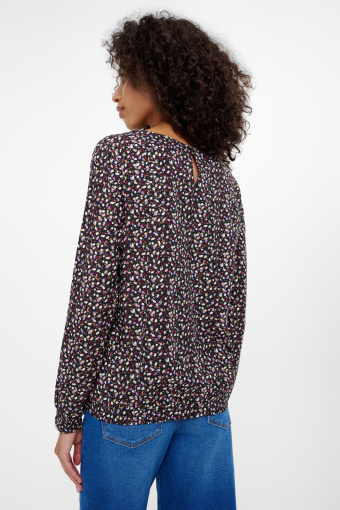 Casualowa bluzka z nadrukiem w łaczkę Casualowa bluzka z nadrukiem w łaczkę