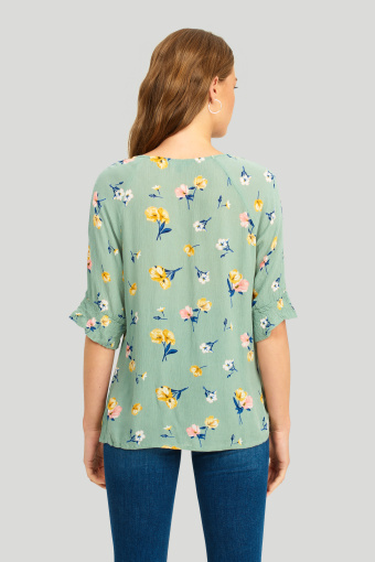 Wiskozowa bluzka z nadrukiem