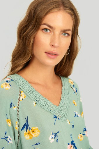 Wiskozowa bluzka z nadrukiem