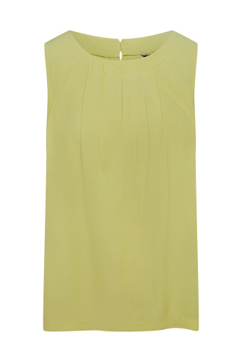 Limonkowa bluzka bez rękawów