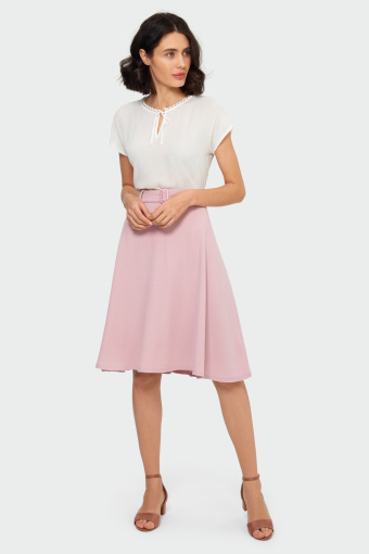 Wiskozowa bluzka z wiązaniem