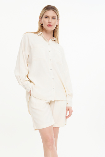 Stylowa koszula z lnu i wiskozy