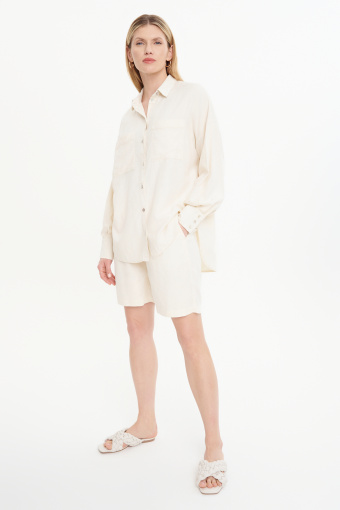 Stylowa koszula z lnu i wiskozy