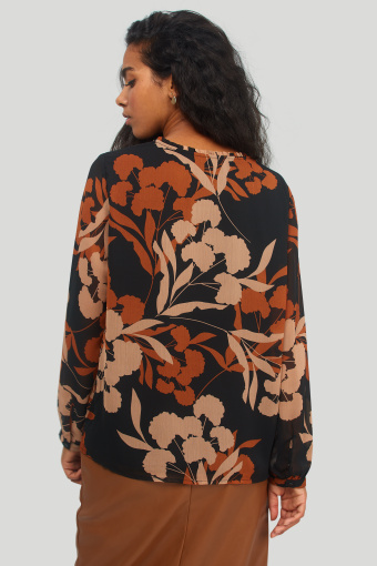 Elegancka bluzka z kwiatowym printem
