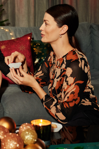 Elegancka bluzka z kwiatowym printem