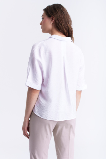 Bluzka z krótkim rękawem, biała