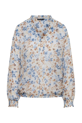 Bluzka w kwiaty w romantycznym stylu