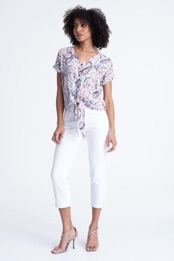 Stylowa bluzka z nadrukiem paisley