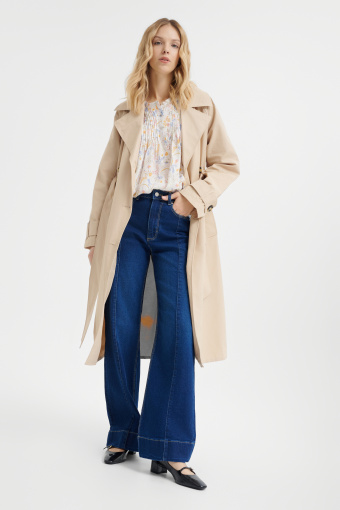 Romantyczna bluzka w drobne kwiaty 