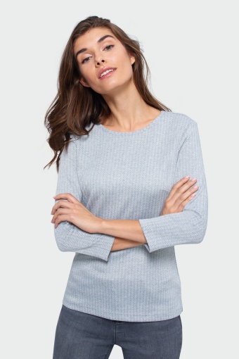 Wzorzysta bluzka dzianinowa