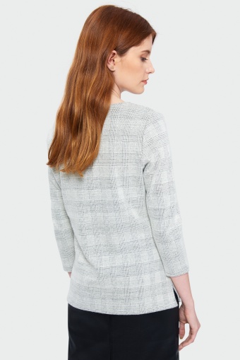 Bluzka dzianinowa w kratę