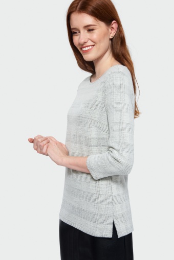 Bluzka dzianinowa w kratę