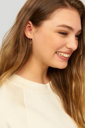 Kremowa bluza z raglanowym rękawem Kremowa bluza z raglanowym rękawem