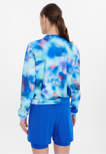 Rozpinana bluza sportowa z efektem tie dye