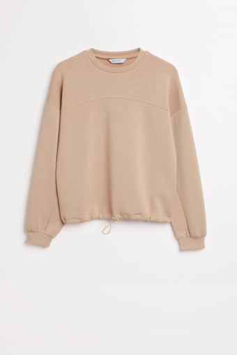 Piankowa bluza, beż