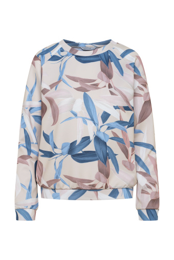 Klasyczna bluza w odważny kwiatowy wzór