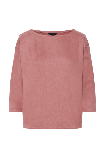 Bluza z miękkiej dzianiny, koralowa Bluza z miękkiej dzianiny, koralowa