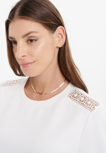 Biała uniwersalna bluza Biała uniwersalna bluza