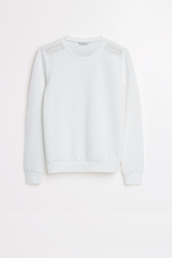 Biała uniwersalna bluza Biała uniwersalna bluza
