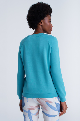 Niebieska bluza bez kaptura Niebieska bluza bez kaptura