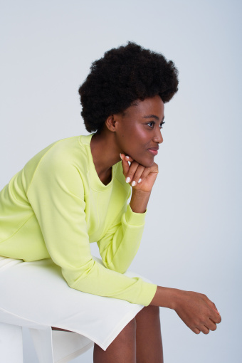 Limonkowa bluza sportowa